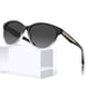 thumbnail image 1 of Lentes de Sol CARFIA de Acetato Negro Ojo de Gato Polarizados UV400 para Mujer, 1 of 9