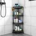 thumbnail image 2 of sruoe Corner Shower Organizer Clearance, Bathroom Shelf Organizer, Wall Mount Suction Cup Bathroom Storage Rack, No Drilling Over The Shower Head Caddy, 2 of 6