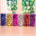 thumbnail image 1 of Cheers 24Pcs 3cm Plastic Christmas Tree Balls Baubles Home Party Hanging Ornaments, 1 of 7