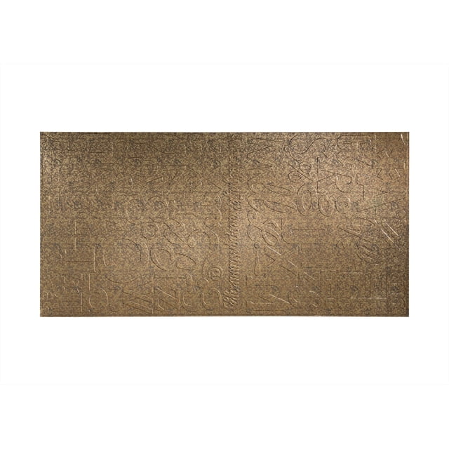 FASÄDE Easy Installation Alphabet Cracked Copper Wall Panel (4' x 8' Panel)