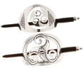thumbnail image 1 of 2 pinzas para el cabello para mujer hechas de con cierre de joyería con abertura geométrica, 1 of 7