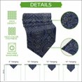 thumbnail image 5 of Navy Blue Table Runner Linen Burlap Table Runner 70 Inches Long Boho Vintage Ethnic Tribe Abstract Art Dresser Scarves for Kitchen Island Coffee Dining Party Wedding Banquet Holiday Decor 13"x70", 5 of 8