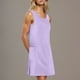 thumbnail image 5 of Vestido de Verano Casual sin Mangas Cuello Redondo Sólido, Primavera Flor Estampar Terneros de Poliéster Spandex, 5 of 9