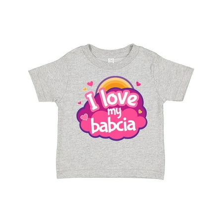

Inktastic I Love My Babcia Girls Gift Toddler Toddler Girl T-Shirt