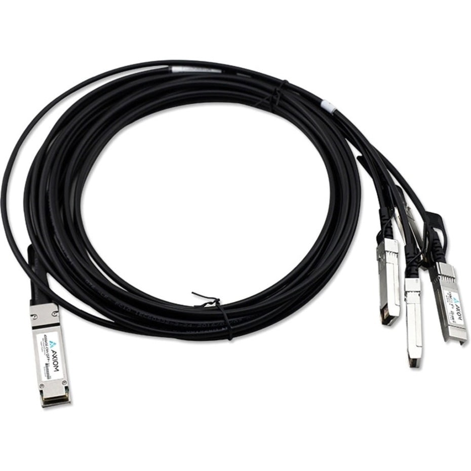 Axiom 40Gbase-CR4 Qsfp to 4 10Gbase-CU SFP Active DAC Ruckus Compatible 1M Axiom 40Gbase-CR4 Qsfp to 4 10Gbase-CU SFP Active DAC Ruckus Compatible 1M