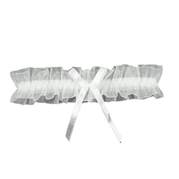 JUNTEX Fashion Wedding Garter Belt Bride Accessories Bowknot Ribbon Elastic Leg Ring