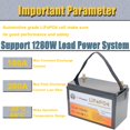 thumbnail image 2 of Batería de litio BTRPower 12V 100AH LiFePO4 Deep Cycle con BMS, 2 of 6