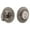 Antique Pewter, variant on Grandeur Circir_Sglcyl_238 Circulaire Solid Brass Rose Single Cylinder Deadbolt - Brass