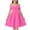 Style1-Hot Pink girls dresses, variant on Teen Girl Dresses formal Long Dress Spaghetti Strap Square Neck High Low Hem Shirred Waist Elegant Chiffon Party Gown for Wedding Graduation 5-14 Years