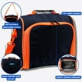 thumbnail image 5 of J World Boys and Girls Casey Large Insulated Kids Lunch Bag with Shoulder Strap for School, Navy, 5 of 8
