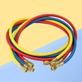 thumbnail image 5 of HLONK Tuyau de Charge AC 36 Pouces Réfrigérant HVAC R12 R22 R404 R502 R134A Tube de Réfrigération pour Climatisation de Voiture 3000-600 PSI Standard 1/4” Tuyau de Jauge avec Raccords (Bleu), 5 of 5