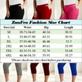 thumbnail image 3 of ZunFeo Womens Plus Size Capri Pants Elastic Waist Pull-On Slim Fit with Side Pockets, Army Green, 1-Piece,Size 5XL, 3 of 5
