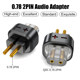 thumbnail image 4 of Adaptador de auriculares hembra de 2 pines a macho de 0,78" para SHUOER CONDUCTOR/CANTANTE/SOLISTA/EJ07/TAPE PRO A, 4 of 6