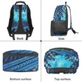 thumbnail image 6 of POLERO Monster Truck Fire Print Side Pockets Travel Bag, Polyester Adjustable Shoulder Strap Breathable Schoolbags for Hiking Outdoor Activities, 6 of 7