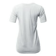 thumbnail image 3 of A2Y Women's Basic Solid Premium Cotton Short Sleeve Crew Neck T Shirt Tee Tops White S, 3 of 6