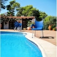 thumbnail image 2 of Compamia Romeo Resin Patio Dining Arm Chair in Dark Blue, 2 of 5
