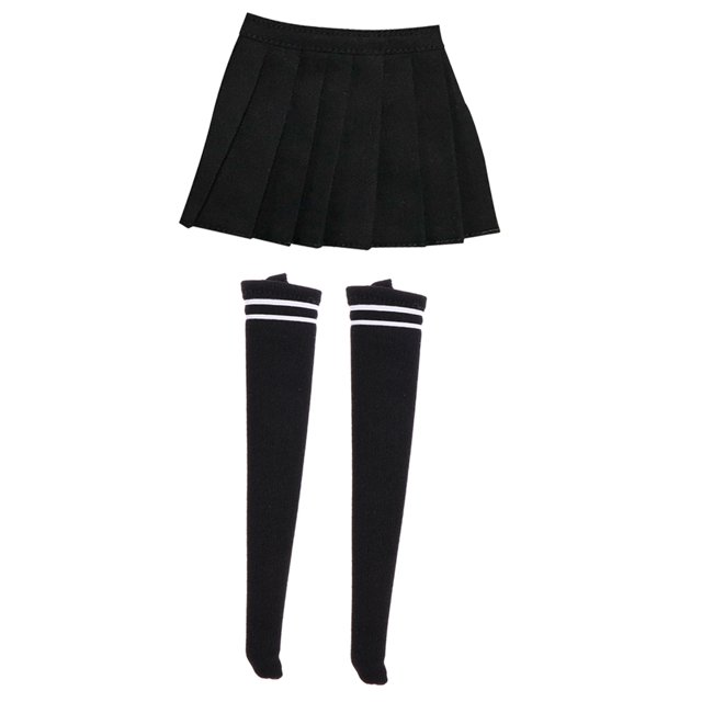 Minifalda de Niña 1/6 Y Medias para Figuras de Acción de 12 Pulgadas Sunnimix Figura de acción Ropa femenina