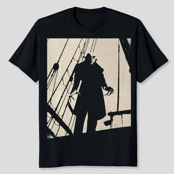 Nosferatu's Classic Horror Movie Monster Vintage Vampire T-Shirt, Men's And Women's Graphic Tee 100% Cotton by TBun, Full Sizes S-5XL