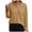 Khaki, variant on AherBiu Sweatshirt Hoodie for Women Long Sleeve 1/4 Button High Neck Pullover Comfy Casual Loose Tops