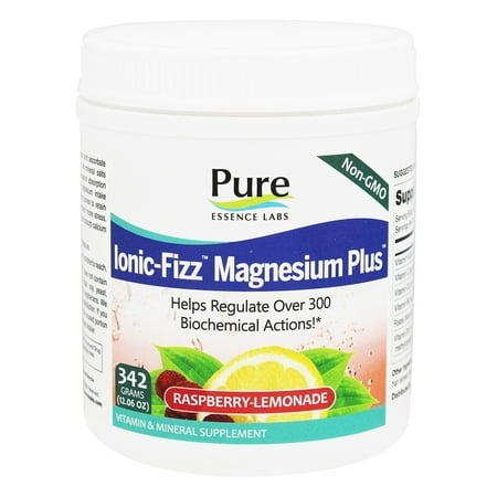 Energy Plus Pure Essence Labs Pure Essence Labs - Ionic-Fizz Magnesium Plus Raspberry Lemonade Flavor - 12.06 oz. ()