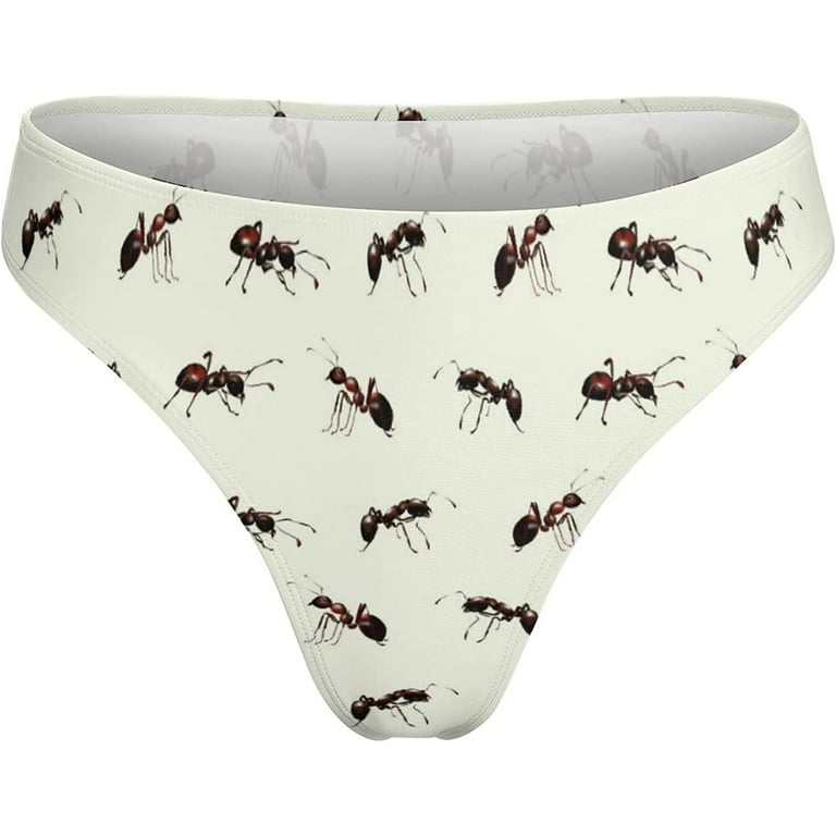 Realistic Ants Women's Thongs Sexy T Back G-Strings Panties Underwear Panty  