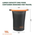 thumbnail image 4 of FXW Dog Food Travel Bag, 64 Cups Large Capacity for Travel Kibble Storage Perfect for RV Road Trips, Camping, Longterm Dog Boarding Gear Accessories Gray, 4 of 6