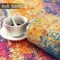 thumbnail image 2 of Haperlare Area Rug Modern Abstract Area Rug Machine Washable Indoor Contemporary Stain Resistant Non-Slip Rug for Living Room Bedroom Home Decor, 8' x 10' Mixed Yellow, 2 of 7