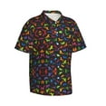 thumbnail image 2 of Unicorns Colorful Pattern Hawaiian Shirts For Men, Summer Short-Sleeve Relaxed-Fit Button-Down Shirts Xx-Large, 2 of 9