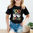 thumbnail image 2 of SGMVNU 100 Days of School Shirts for Boys Girls Boys Tops Size 5 Short Sleeve Tops Crewneck Trendy Loose T-Shirts Cotton Tops Graphic Tees(Size 10-11 Years,Black), 2 of 4