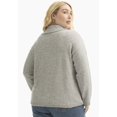 thumbnail image 4 of June & Vie Women's Plus Size Polo Shirt Sweater, 4 of 4