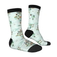 thumbnail image 2 of Goofa World Travel Map Printed Men's Crew Socks, Soft Durable Breathable Moisture-Wicking with Odor Control Cotton socks, 2 of 9