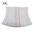thumbnail image 4 of Sonducket Entrenador de cintura Cincher deshuesado de acero, faja recortadora, corsé para mujer, ropa moldeadora, accesorios de látex, Ropa interior Blanco/XXL, 4 of 6
