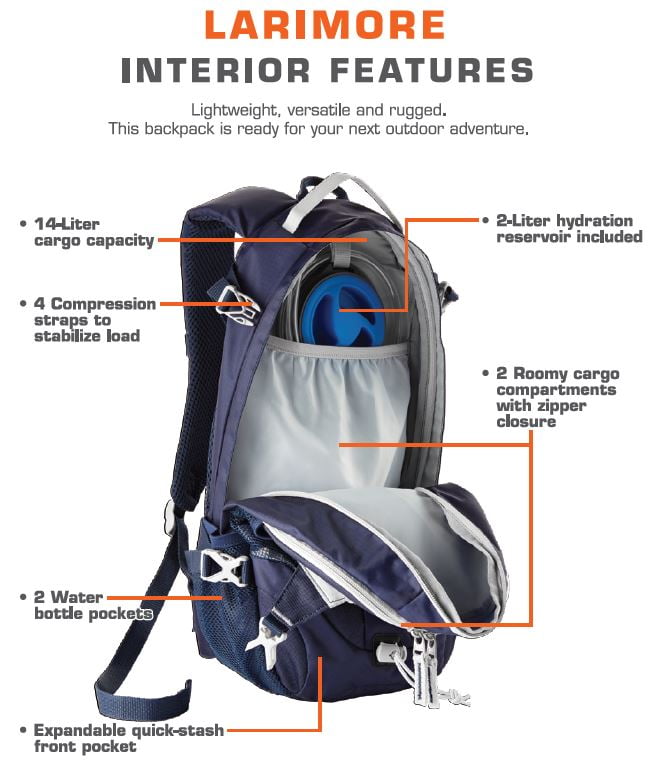 ozark trail finley creek hydration pack
