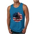 thumbnail image 1 of Tanques para Hombre para el Verano Solto Chaleco Impresión Deportivo Cuello Redondo, Casual, 1 of 3