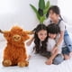 thumbnail image 1 of Juguete De Peluche De Ganado Escocés De Las Tierras Altas, Lindo Y Cómodo Muñeco De Peluche Suave De Algodón PP Respetuoso Con El Medio Ambiente Para Decoración De Dormitorio, 1 of 7