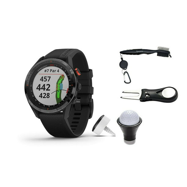 reaktion ingen instinkt Garmin Approach S62 Premium GPS Golf Watch and Wearable4U All-In-One Golf  Tools Bundle (Black / Black bundle) - Walmart.com