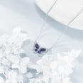 thumbnail image 4 of Butterfly Necklace for Women 925 Sterling Silver Butterfly Pendant Necklace September Birthstone Cubic Zirconia Jewelry Gift, 4 of 5
