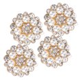 thumbnail image 3 of Flower Shoe Clip, Women Shoe Clip Fashionable Shoe Clip  For Party Gold, 3 of 8