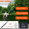 thumbnail image 5 of Floseru 2026 New 5 in 1 2-Stroke Gas String Trimmer with Hedge Trimmer,Brush Cutter Powered, 52cc Gas Powered Weed Eater for Weeds and Grass, Weed Eater, Hedge Trimmer, Edger, Brush Cutter, 5 of 10