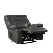 Triple Tree 180° Power Lift Recliner Chair, Massage and Heat, USB Ports, 300 lb, Gray