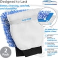 thumbnail image 3 of Cyclone Car Wash Mitt and Works as Car Wash Sponge, Microfiber Wash Mitt Scratch Free, Ultra Absorbent Microfiber Mitt(2 Pack, Large Glove), 3 of 4