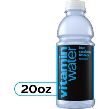 vitaminwater Elevate Blue Raspberry Limeade Flavored Water Beverage, 20 fl oz Bottle