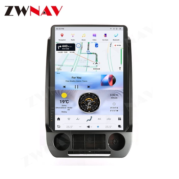 ZWNAV 14.4 Inch Car Radio for Ford Expedition 2018-2024 Stereo Upgrade Tesla Style Dash IPS Touch Screen Android Auto GPS Navigation Head Unit Audio Multimedia Player