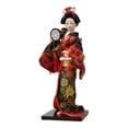 thumbnail image 2 of Ethnic Japanese Geisha Dolls Oriental Doll Decorative Traditional Statues Asian Folk for Home Store Office Desktop style F, 2 of 9