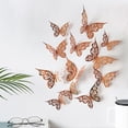 thumbnail image 4 of DIY Wall Stickers Hollow Insect Fridge Decals Sticking Paperboard Insect Wall Stickers for Home Decor, LK04-Rose Gold, 4 of 8