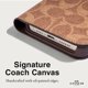 thumbnail image 4 of Funda de teléfono Coach Signature Canvas Wallet para iPhone 15, color canela, 4 of 8