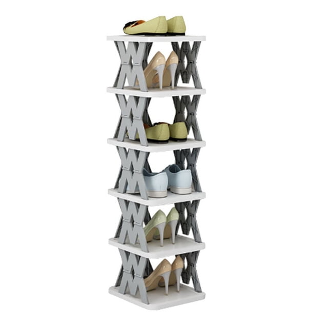 Shoe Rack Without Assembly, Foldable and Saving Space, Vertical Shoe Organizer for Bedroom, Entryway,Closet,Living Room