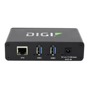 Digi USB/Ethernet Combo Hub - 2 USB Port(s) - 1 Network (RJ-45) Port(s) - 2 USB 3.1 Port(s) - PC