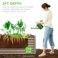 thumbnail image 3 of Best Choice Products 8x2x2ft Outdoor Metal Raised Garden Bed, Planter Box for Vegetables, Flowers, Herbs - Taupe, 3 of 8