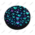 thumbnail image 5 of Motif Mignon Dessin à la Main Cœurs Polyester Housse de Roue de Rechange Universelle pour Remorque RV SUV Camion Campeur, 5 of 5